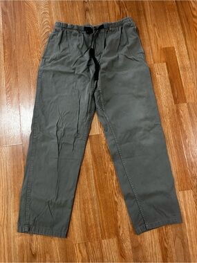 Men's Olive Drawstring Casual Chinos Gramicci